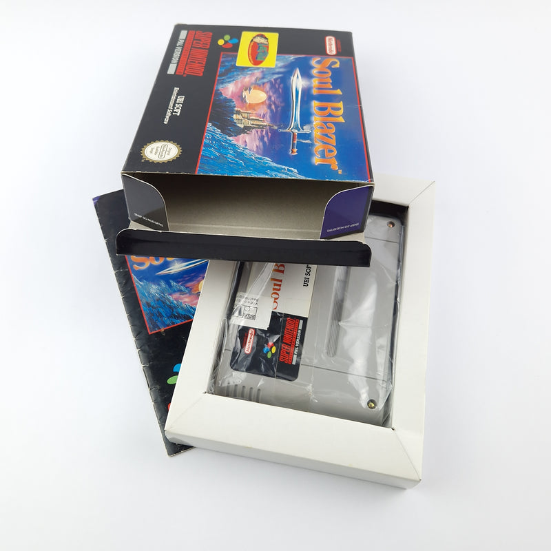 Super Nintendo Spiel : Soul Blazer - OVP Anleitung Modul | SNES PAL NOE