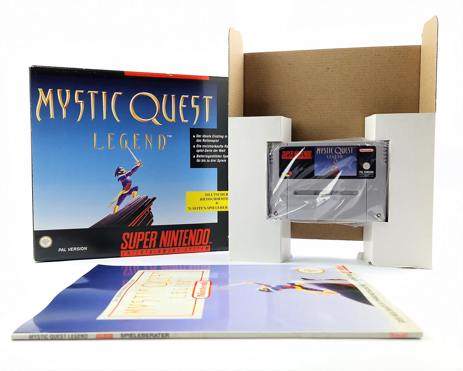Super Nintendo Spiel : Mystic Quest Legend - OVP Anleitung Modul | SNES Big Box
