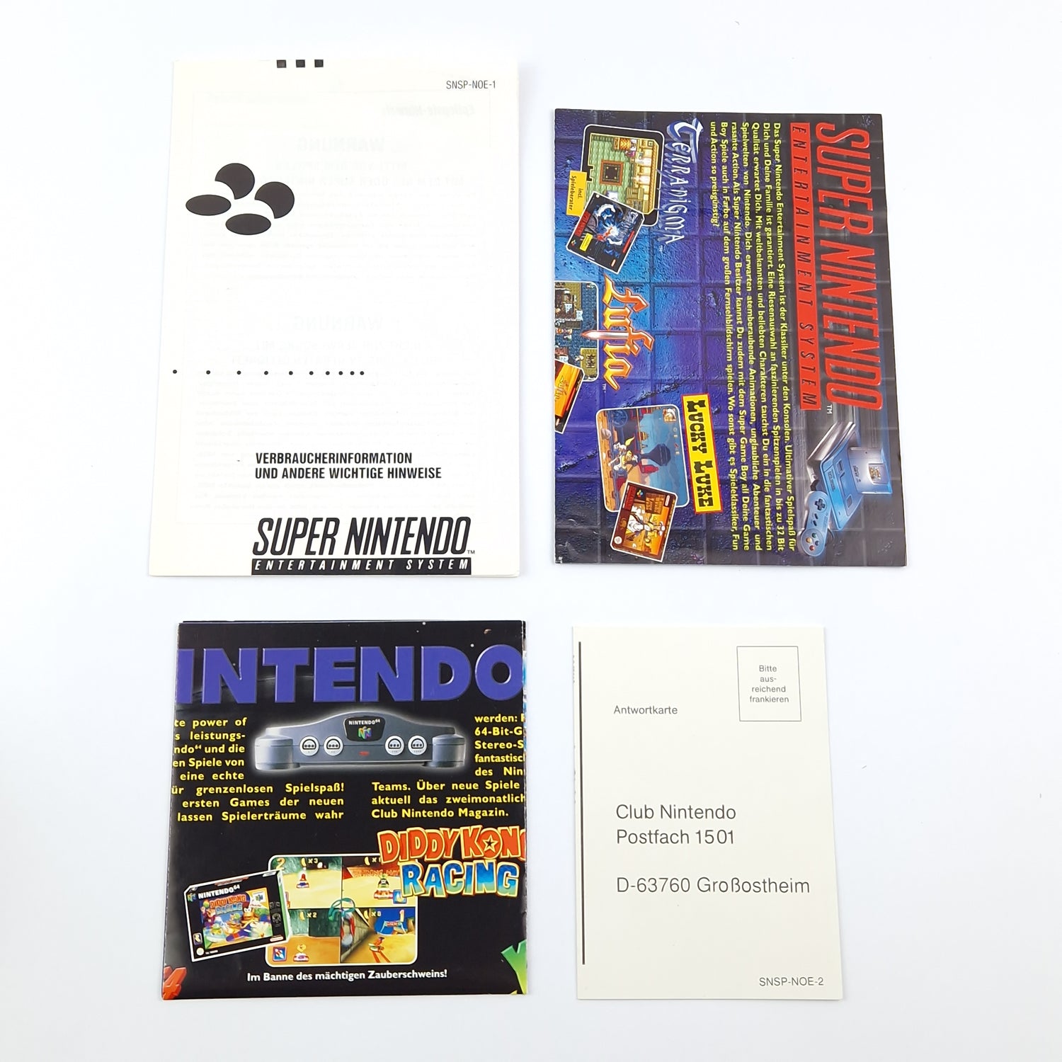 Super Nintendo game: Super Metroid - OVP instructions module | SNES Big Box PAL