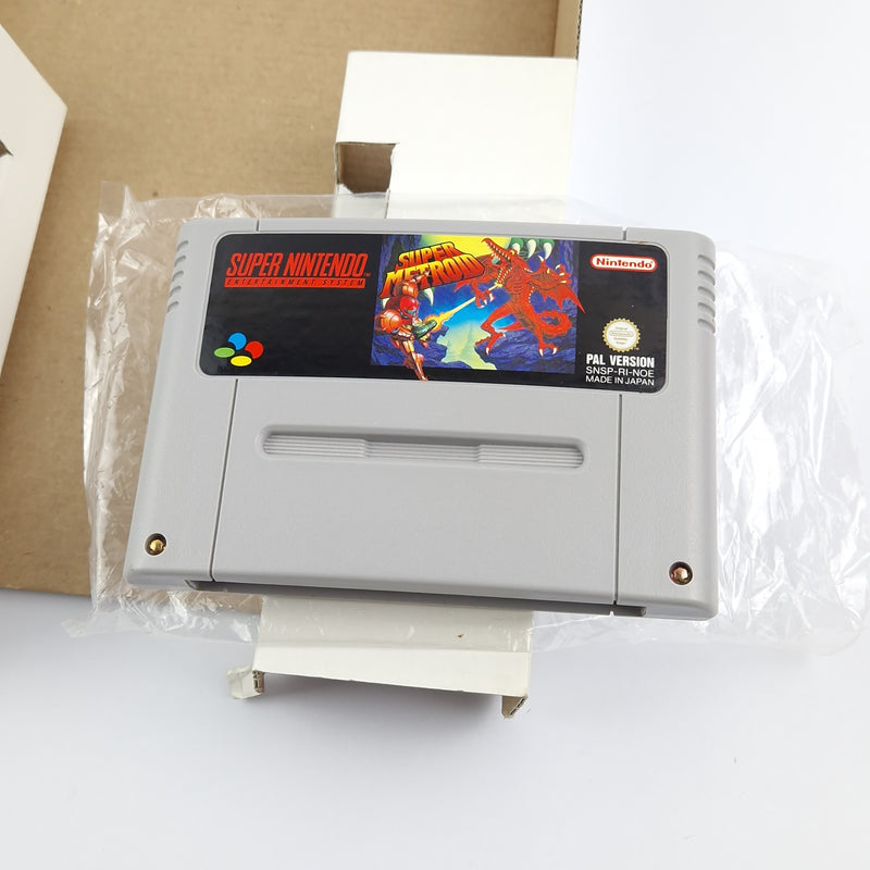Super Nintendo Spiel : Super Metroid - OVP Anleitung Modul | SNES Big Box PAL