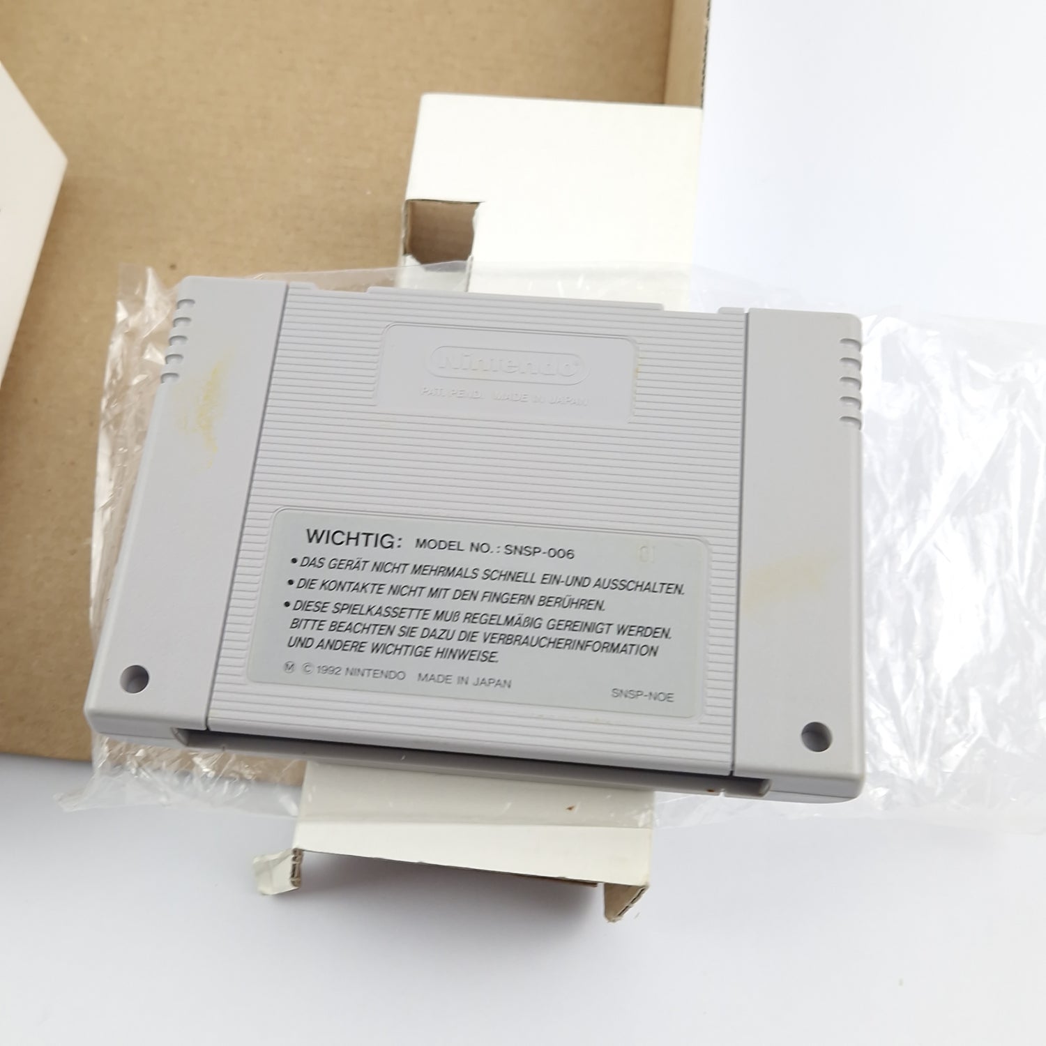 Super Nintendo Spiel : Super Metroid - OVP Anleitung Modul | SNES Big Box PAL