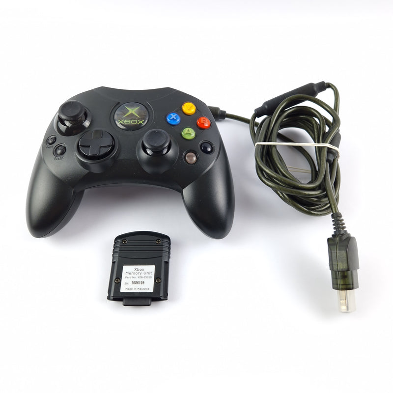 Xbox Classic S Controller / Gamepad + Memory Unit - Microsoft