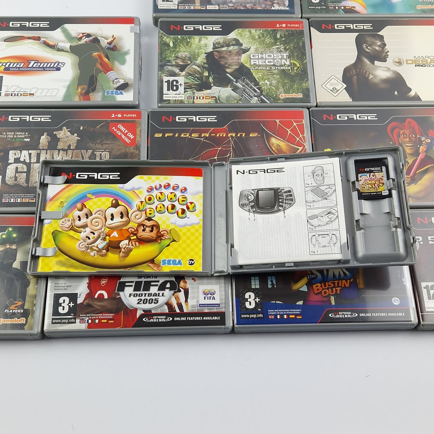 Nokia N Gage Konvolut mit 13 Spielen, 2 Konsolen - Defekt / Ungetestet