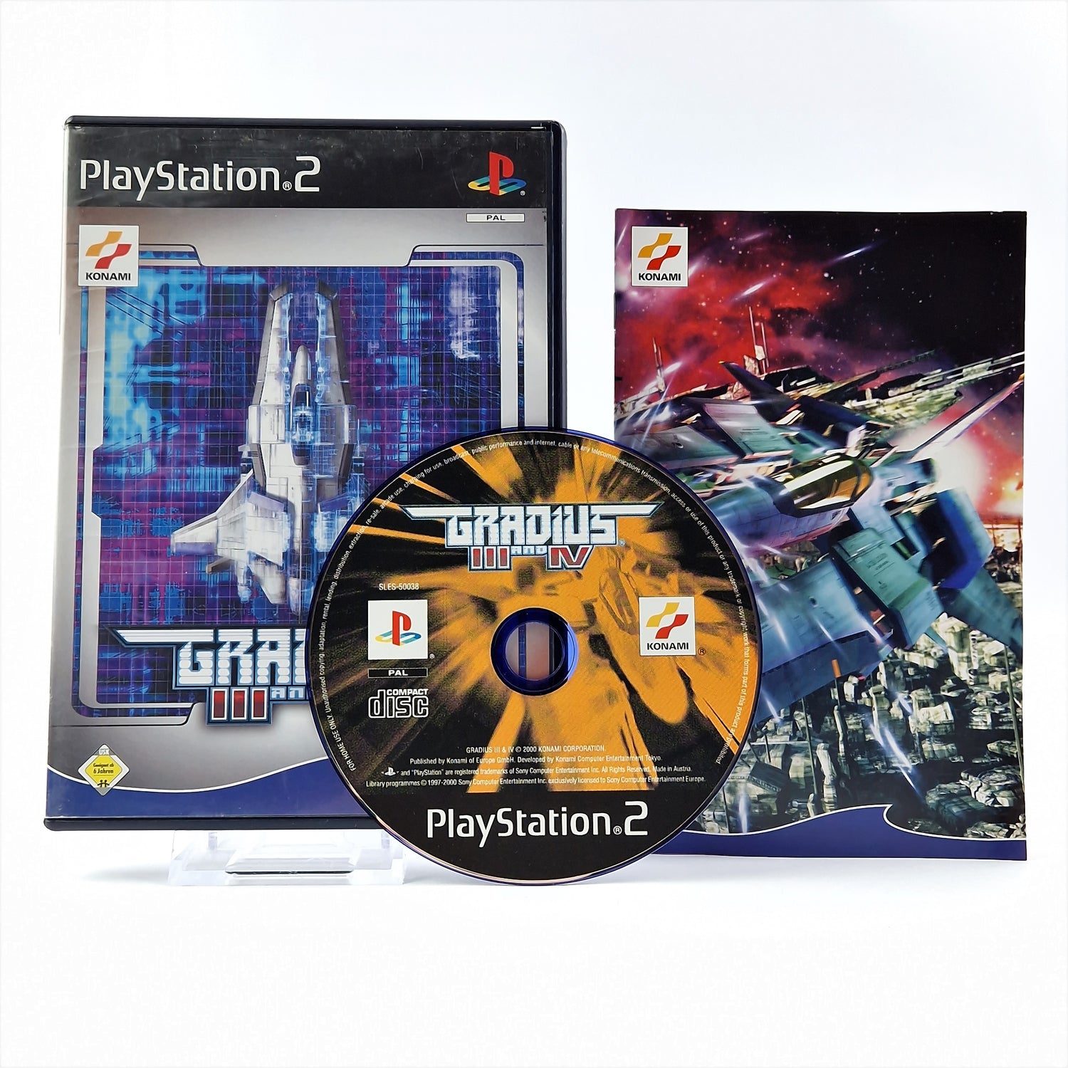Playstation 2 game: Gradius III and IV - OVP instructions CD | Sony PS2 Pal Game