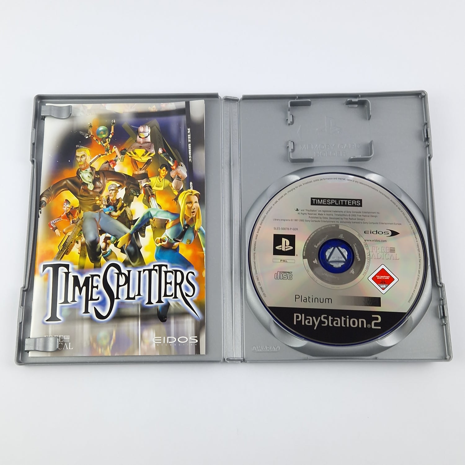 Playstation 2 Game: Time Splitters Platinum OVP Instructions CD | Sony PS2 USK18