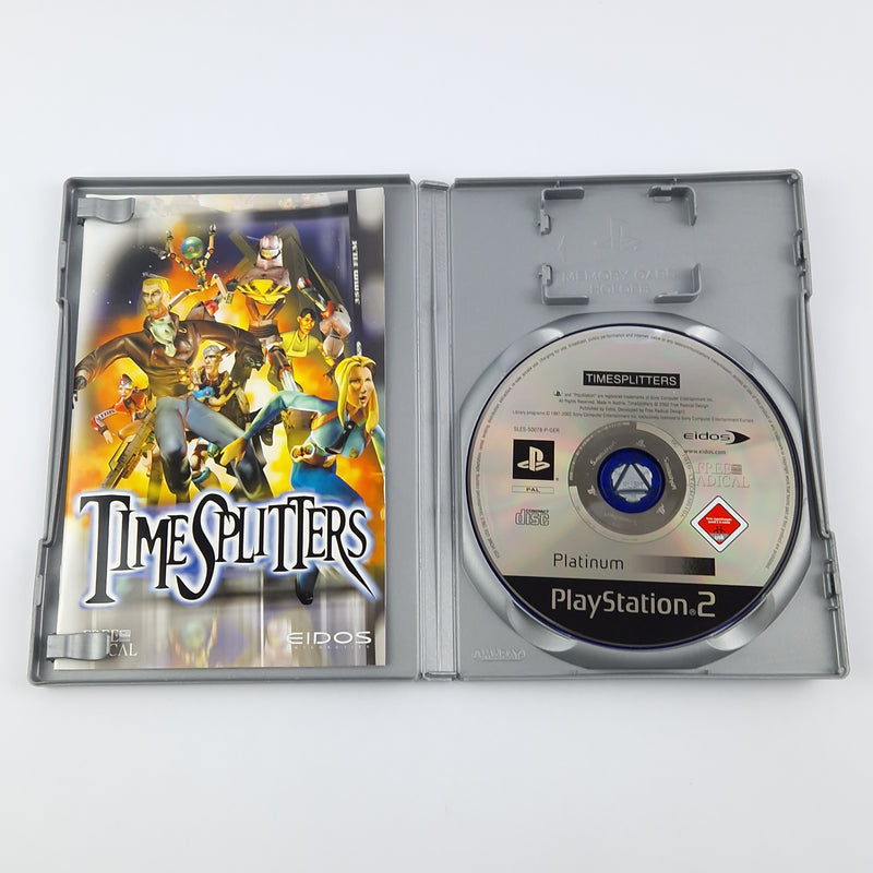 Playstation 2 Spiel : Time Splitters Platinum OVP Anleitung CD | Sony PS2 USK18