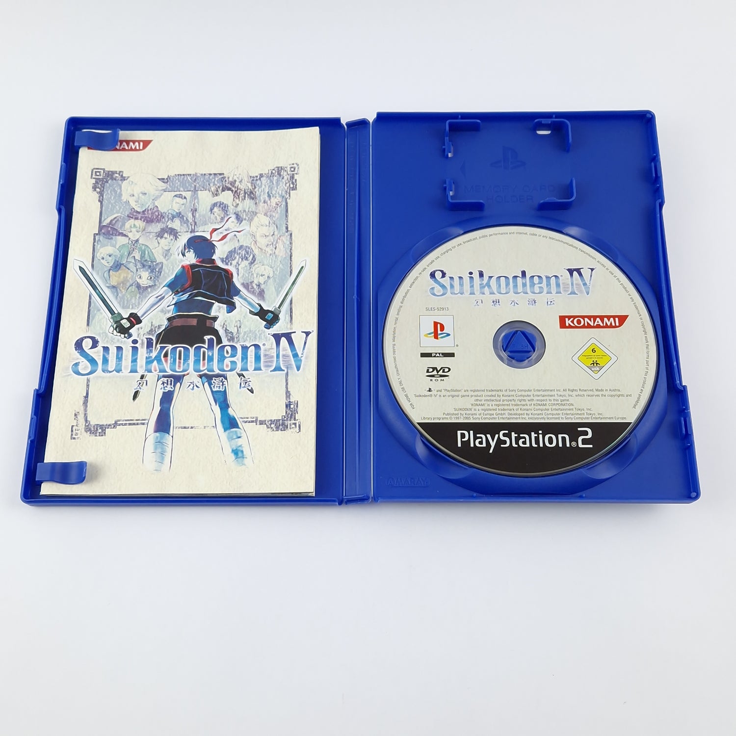 Playstation 2 Spiel : Suikoden IV 4 - OVP Anleitung CD | Sony PS2 PAL