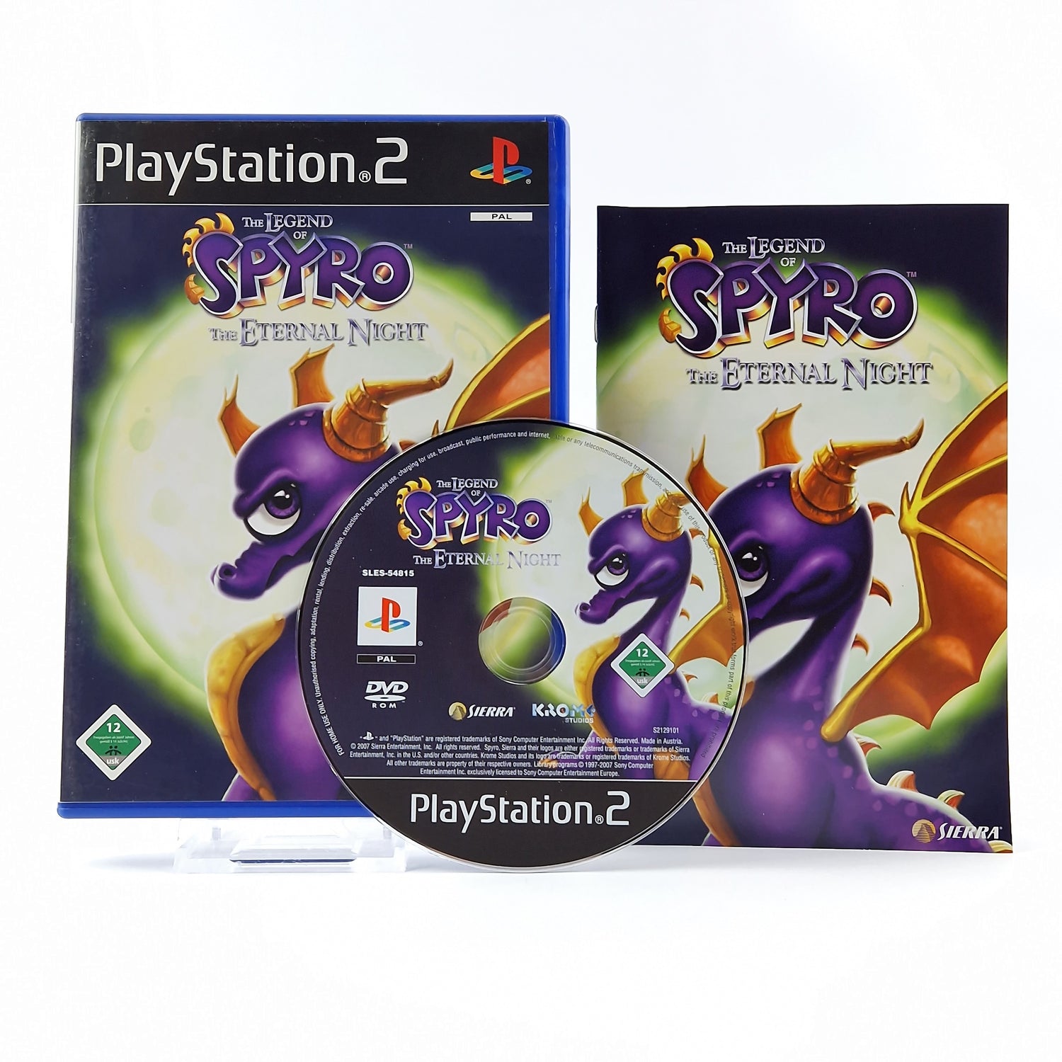 Playstation 2 game: The Legend of Spyro The Eternal Night - OVP instructions CD