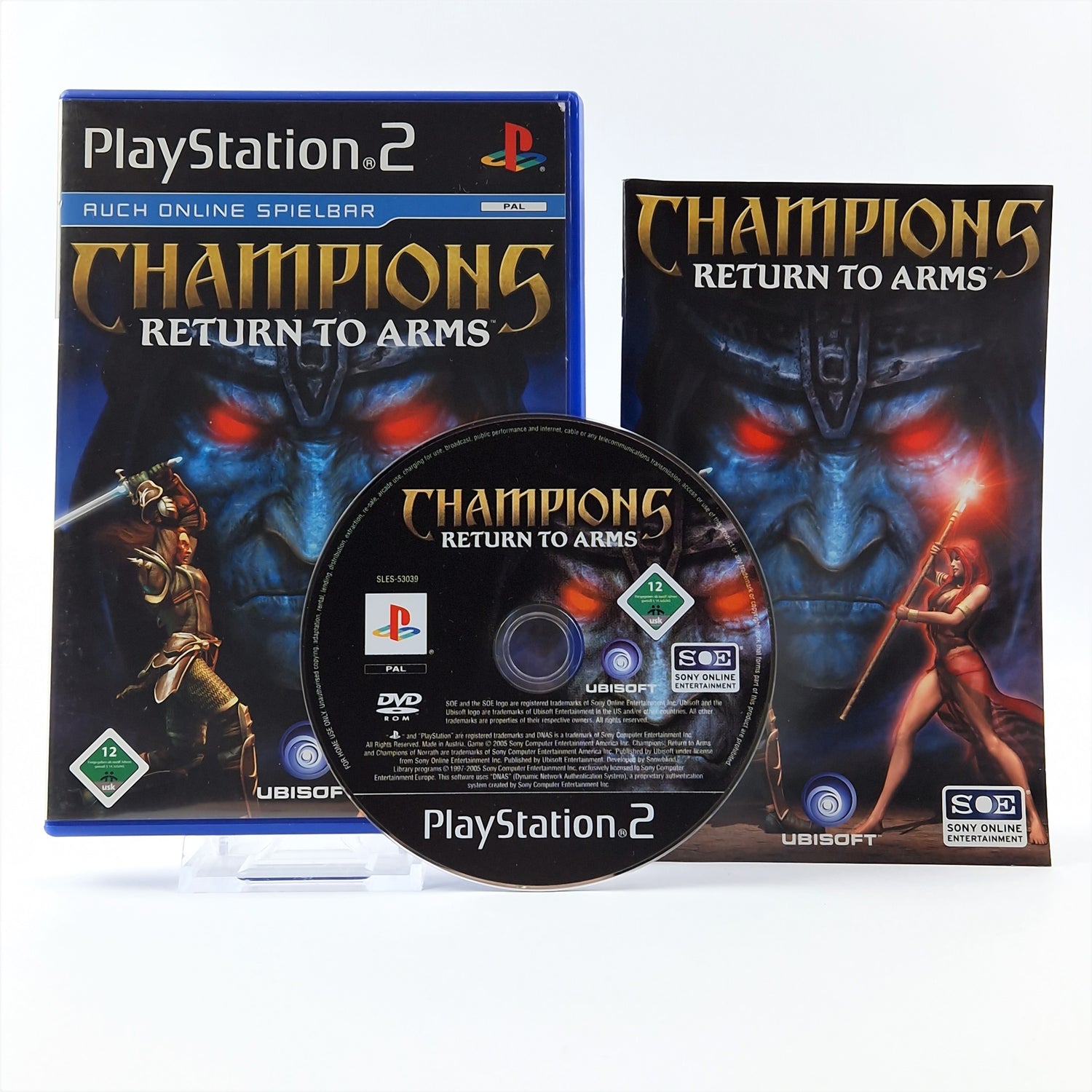 Playstation 2 Spiel : Champions Return to Arms - OVP Anleitung CD | PS2 PAL Game