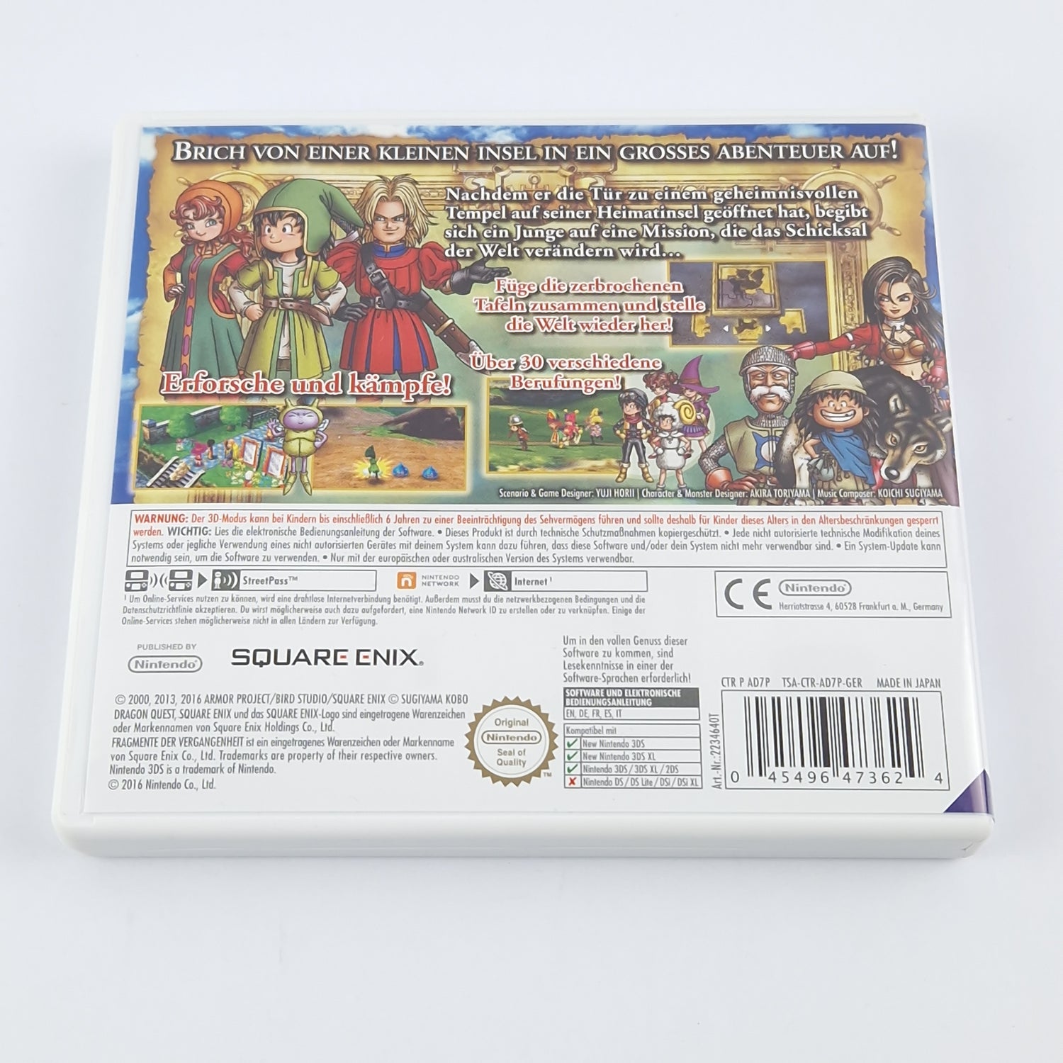 Nintendo 3DS Spiel : Dragon Quest VII 7 Fragmente der Vergangenheit - OVP PAL