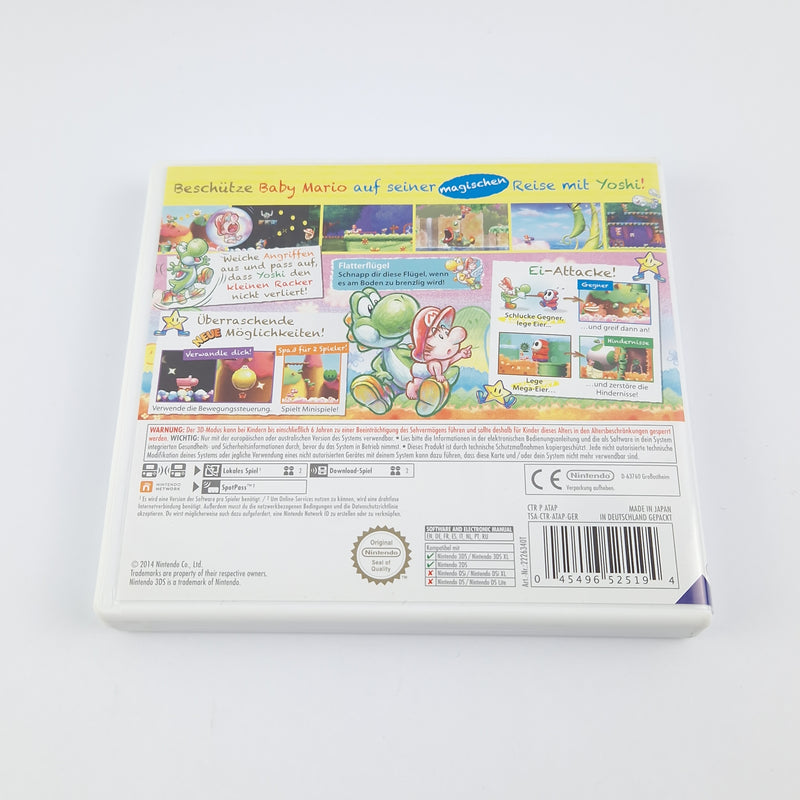 Nintendo 3DS game: Yoshi's New island + JAPAN guide - original packaging instructions