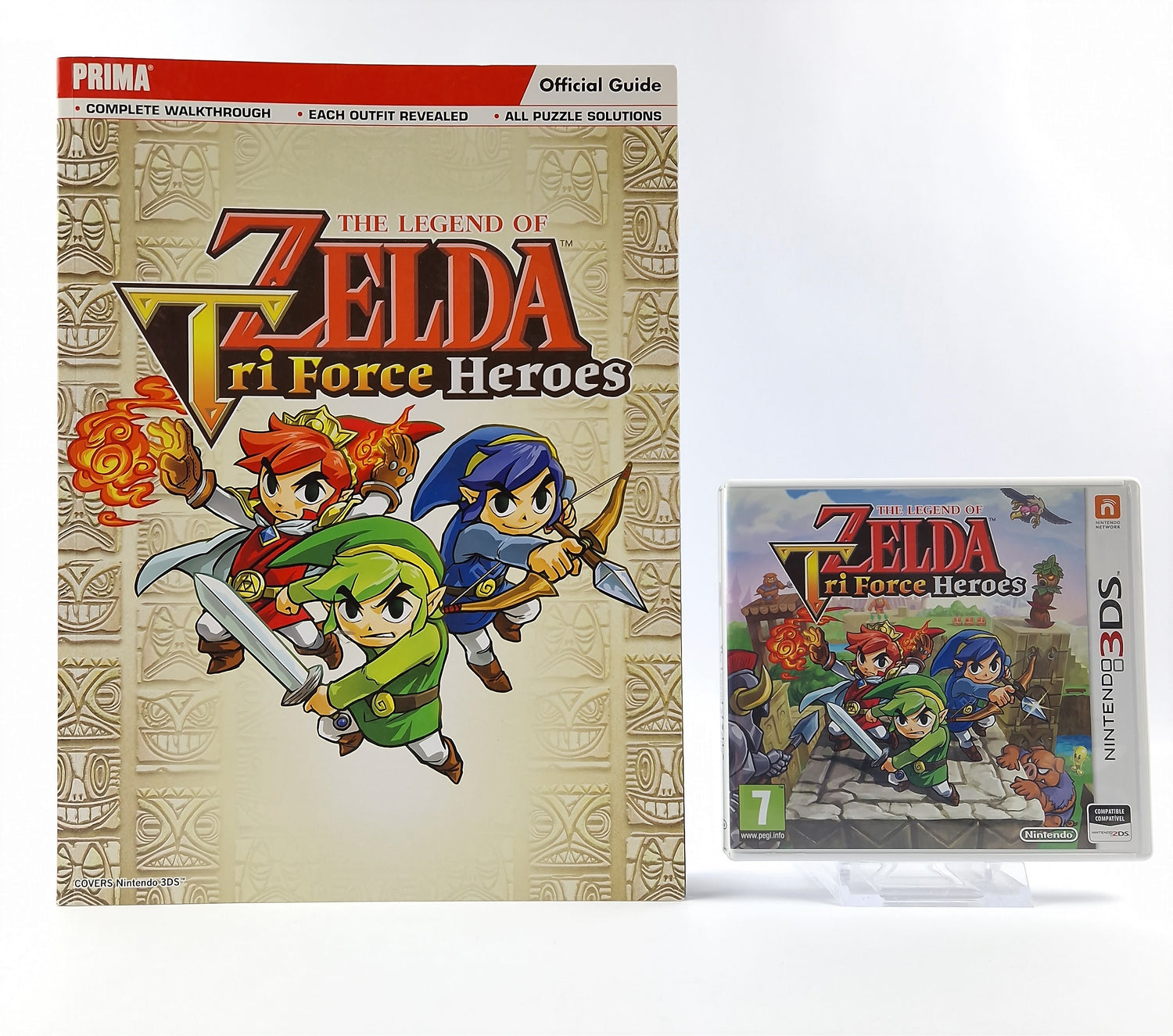 Nintendo 3DS game: Zelda Triforce heroes + Prima official game guide