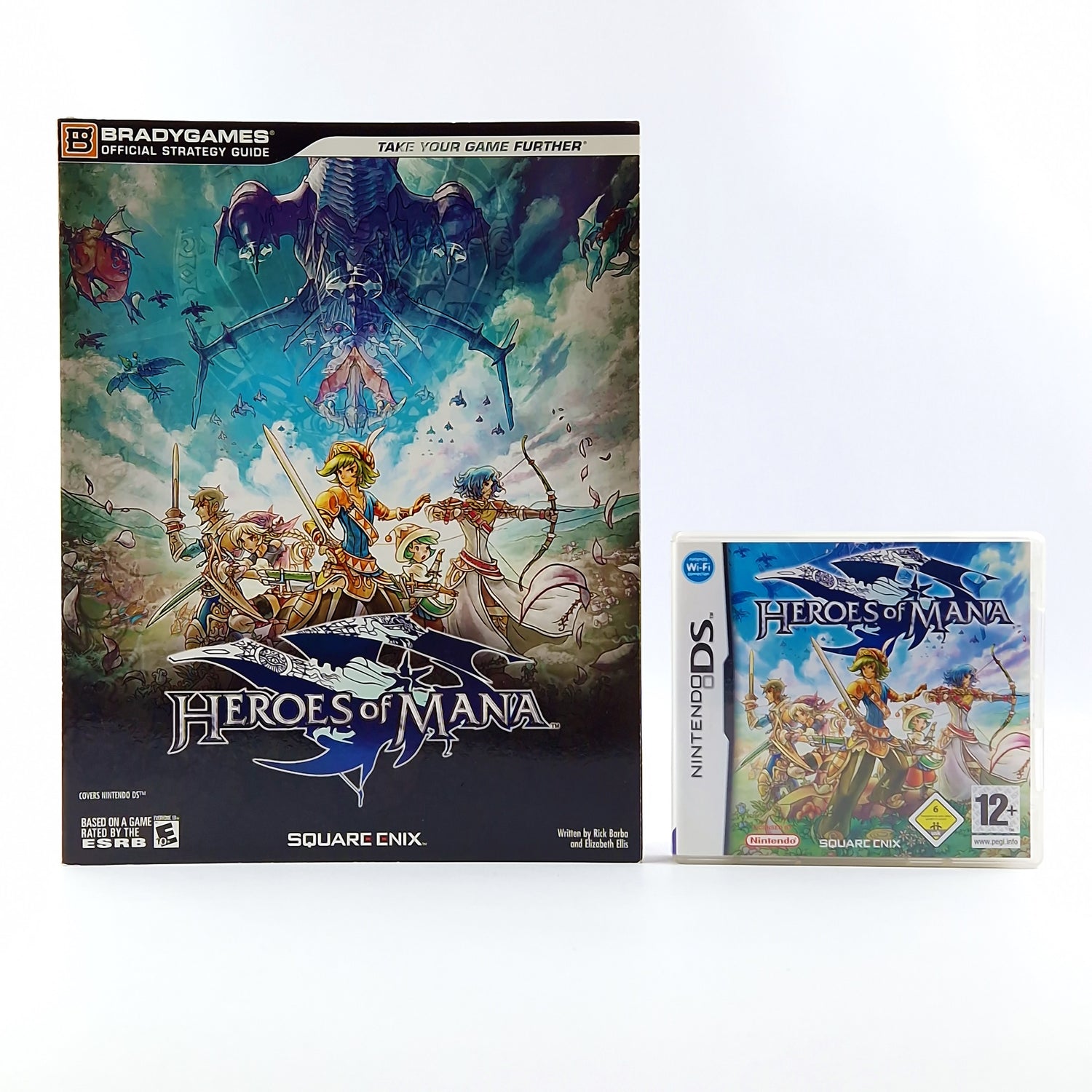 Nintendo DS Game: Heroes of Mana + Bradygames Guide Square Enix