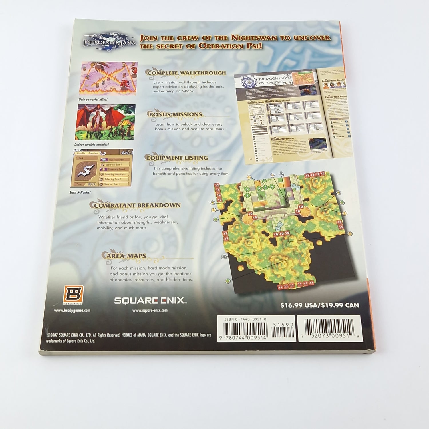 Nintendo DS Spiel : Heroes of Mana + Bradygames Guide Square Enix
