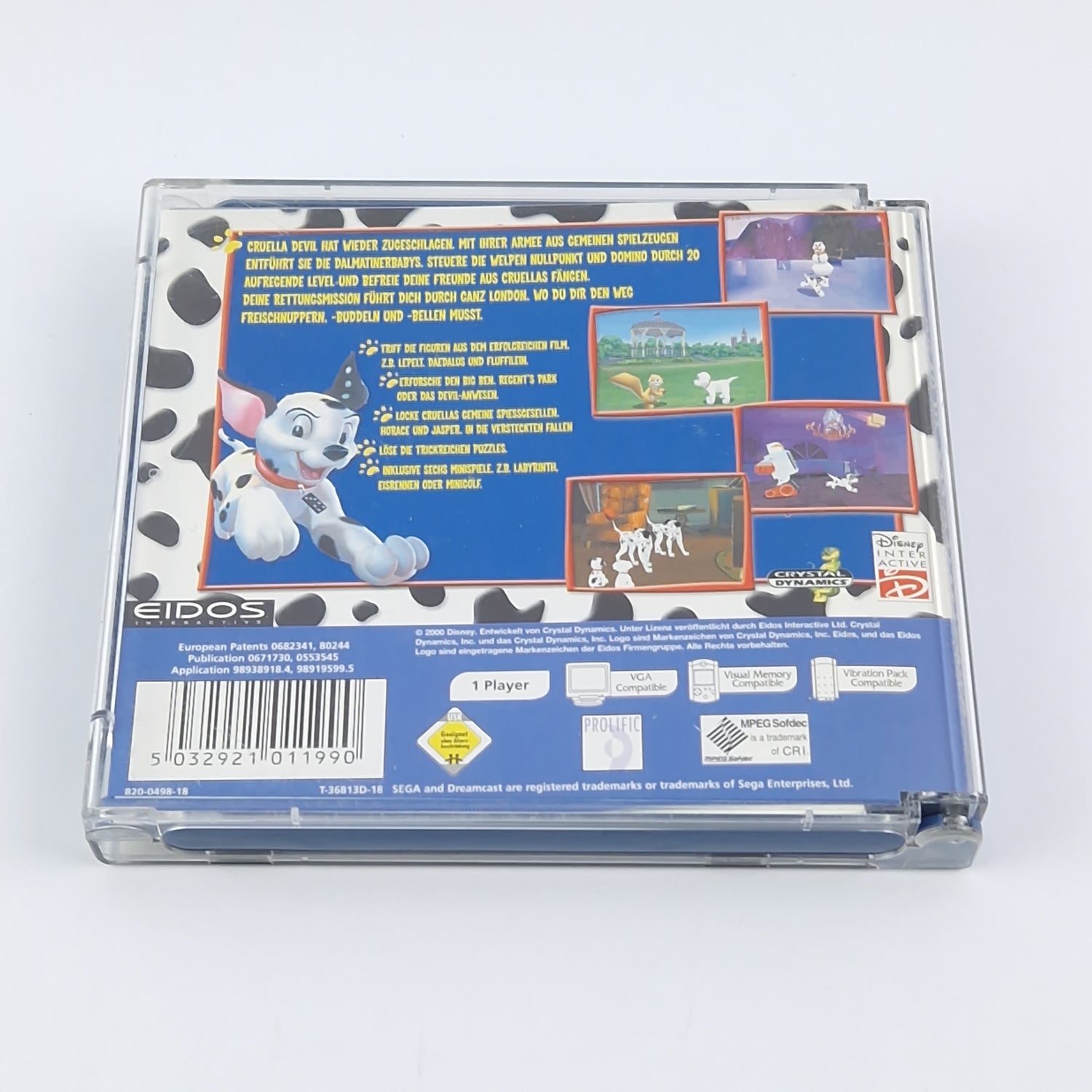 Sega Dreamcast Spiel : Disneys 102 Dalmatiner - OVP Anleitung CD | PAL DC Game