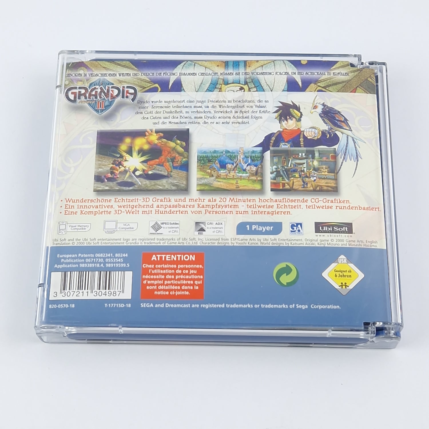 Sega Dreamcast Spiel : Grandia II - OVP Anleitung CD | PAL DC Game