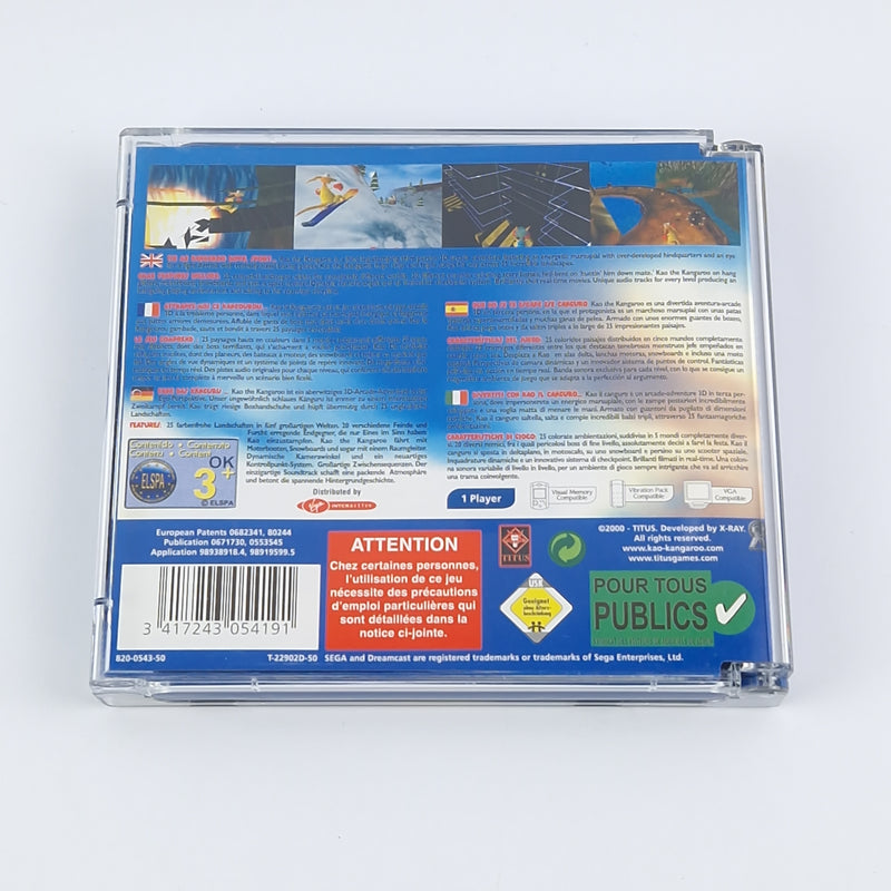 Sega Dreamcast Game: KAO The Kangaroo - OVP Instructions CD | PAL DC Game