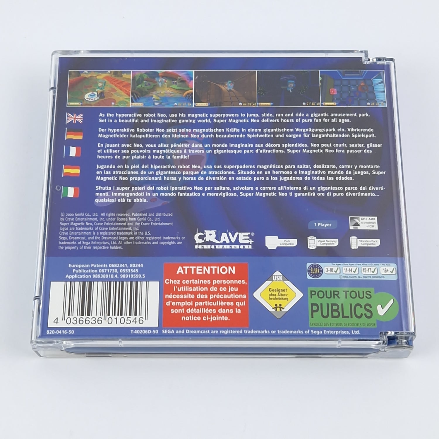 Sega Dreamcast Game: Super Magnetic NEO - OVP Instructions CD | PAL DC Game