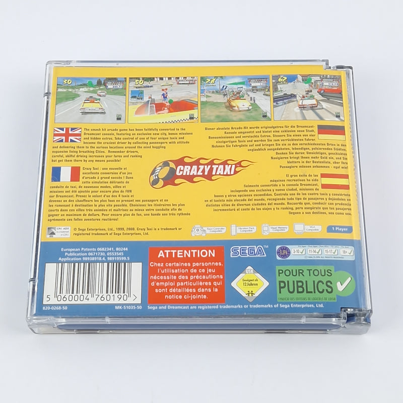 Sega Dreamcast Spiel : Crazy Taxi - OVP Anleitung CD | PAL DC Game