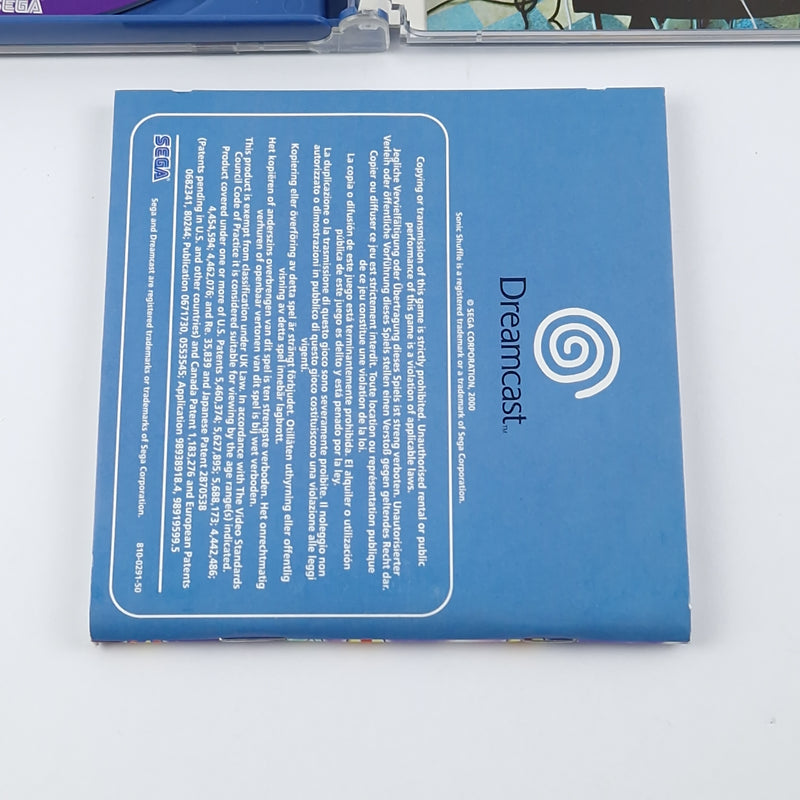 Sega Dreamcast Game: Sonic Shuffle - OVP Instructions CD | PAL DC Game
