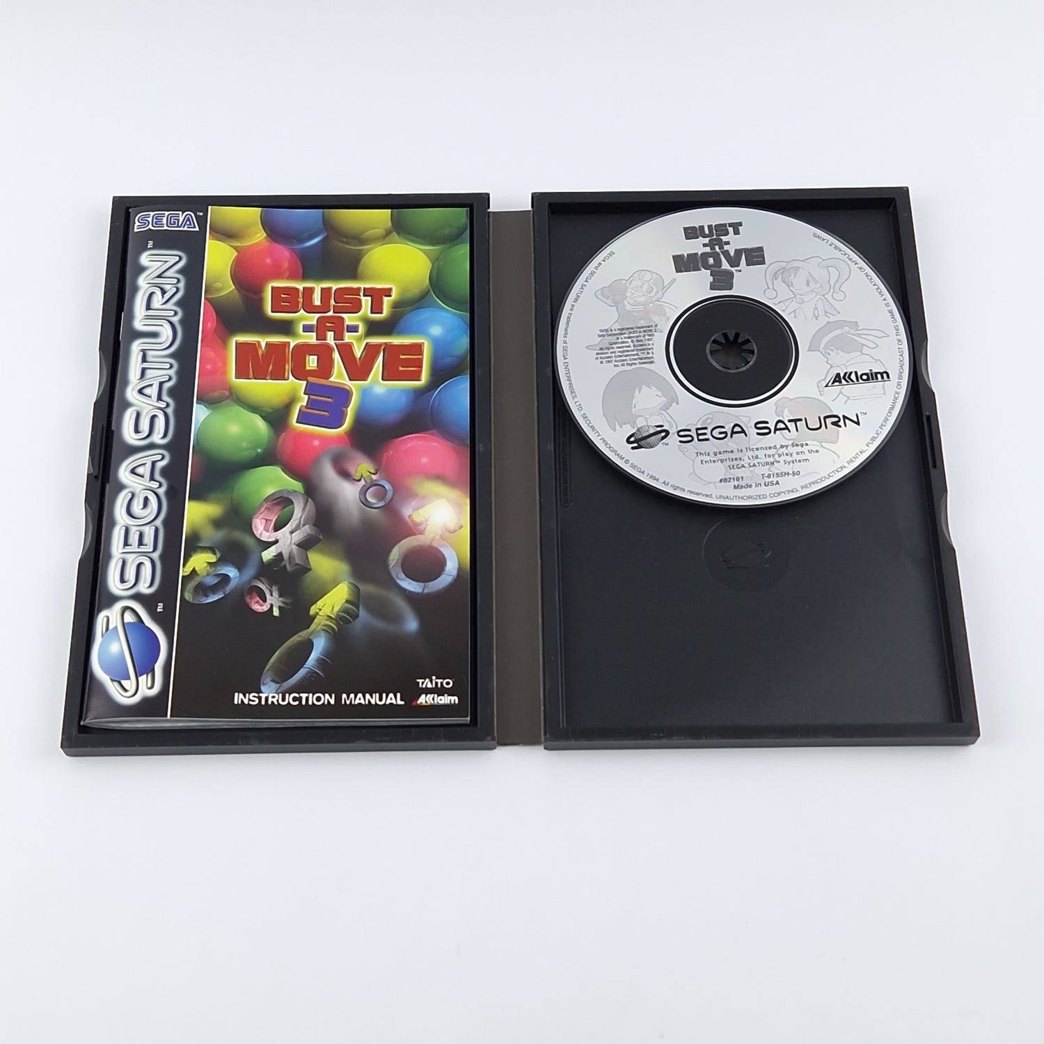 Sega Saturn Game: Bust-A-Move 3 - OVP Instructions CD PAL Disc Game