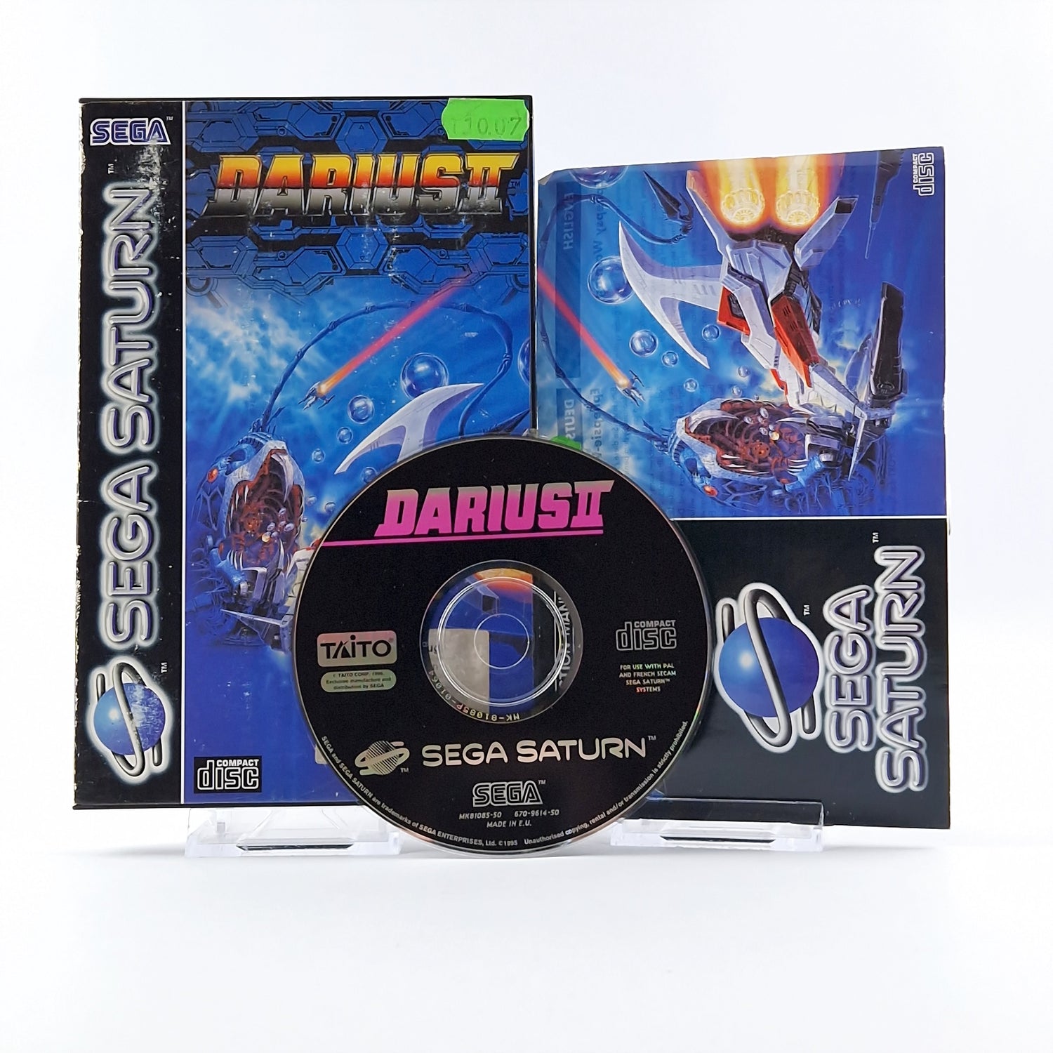 Sega Saturn Spiel : Darius II 2 - OVP Anleitung CD PAL Disc Game TAITO