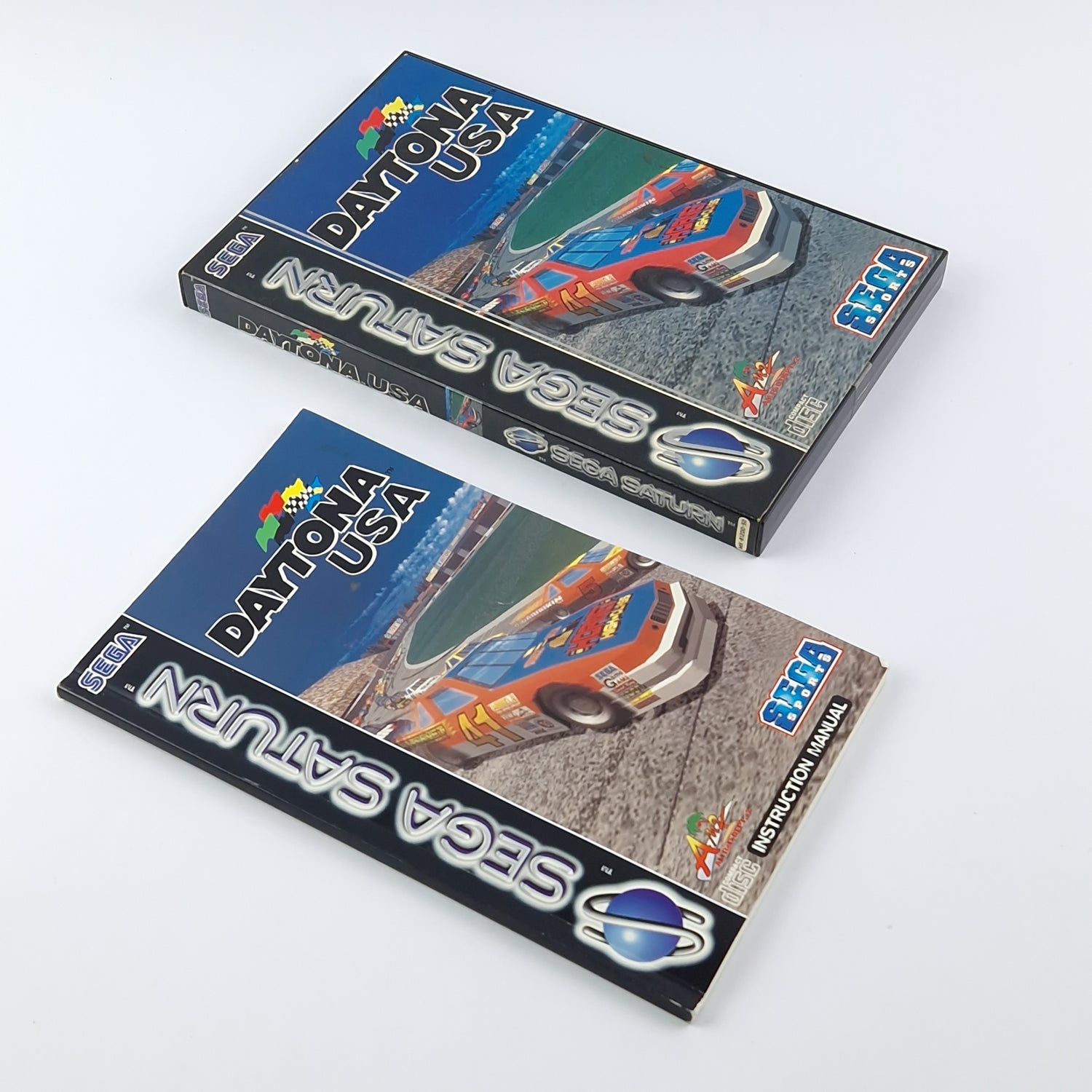 Sega Saturn Spiel : Daytona USA - OVP Anleitung CD PAL Disc Game SEGA Sports