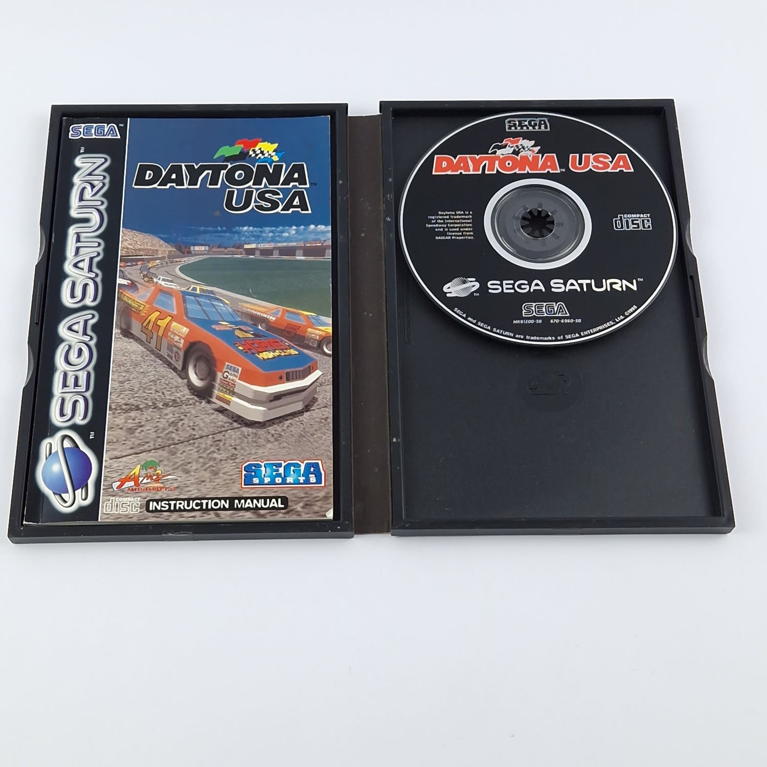 Sega Saturn Spiel : Daytona USA - OVP Anleitung CD PAL Disc Game SEGA Sports