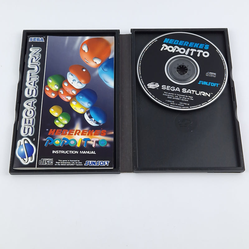 Sega Saturn Spiel : Heberekes Popoitto - OVP Anleitung CD PAL Disc Game