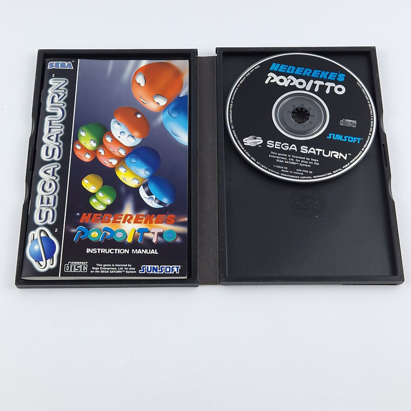 Sega Saturn Game: Heberekes Popoitto - OVP Instructions CD PAL Disc Game