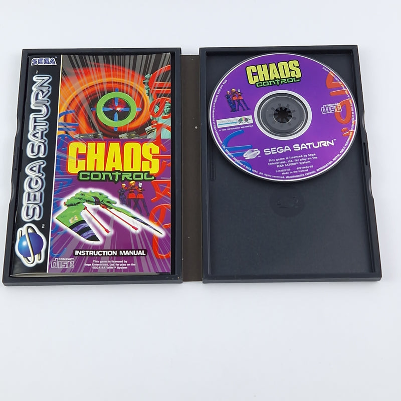Sega Saturn Spiel : Chaos Control - OVP Anleitung CD PAL Disc Game
