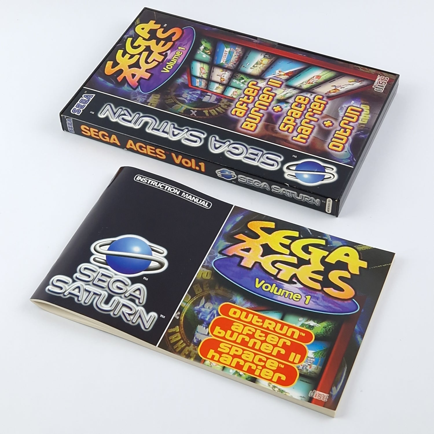 Sega Saturn Spiel : Sega Ages Volume 1 - OVP Anleitung CD PAL Disc Game
