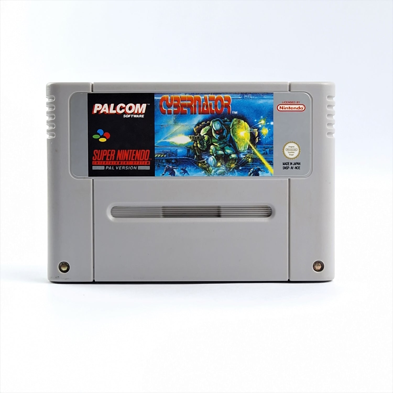 Super Nintendo SNES Game: Cybernator - Module / Cartridge PAL Game