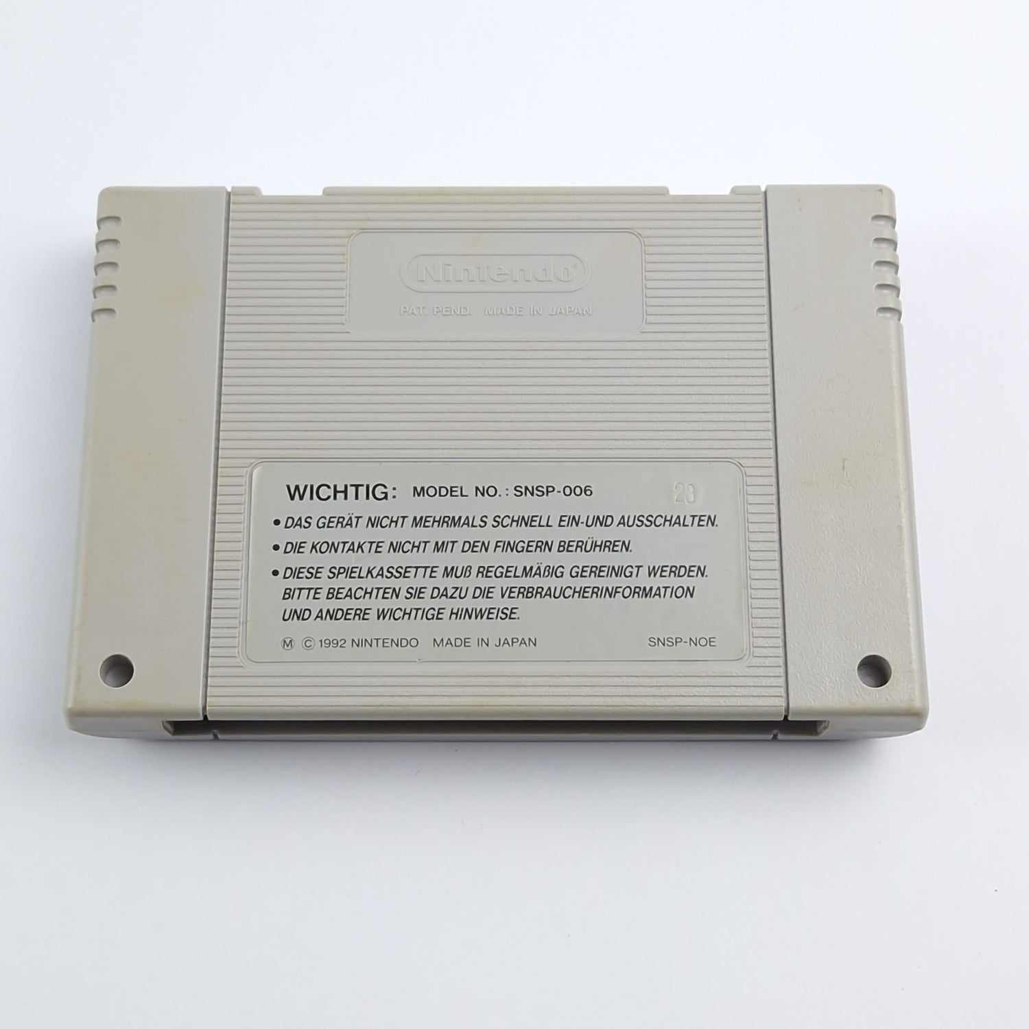 Super Nintendo SNES Spiel : Cybernator - Modul / Cartridge PAL Game