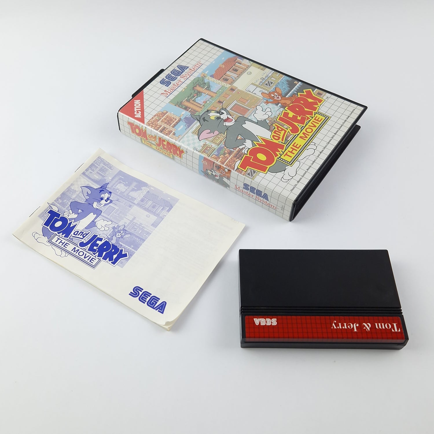 Sega Master System Game: Tom & Jerry - Original Packaging & Instructions PAL | Very good