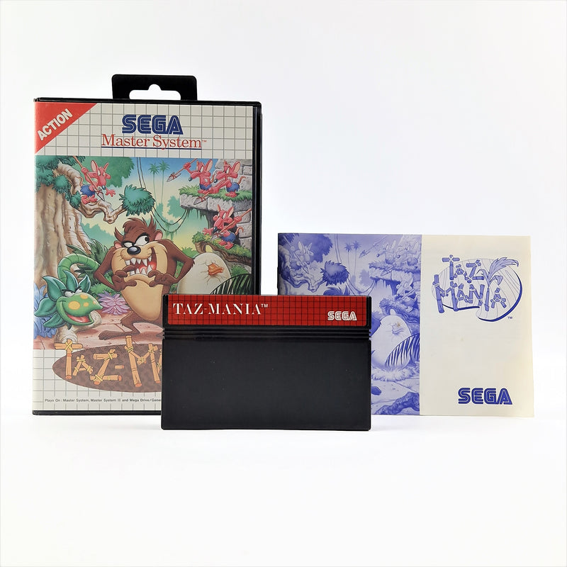 Sega Master System Spiel : Taz-Mania  - OVP Anleitung Modul Sehr gut | PAL Game