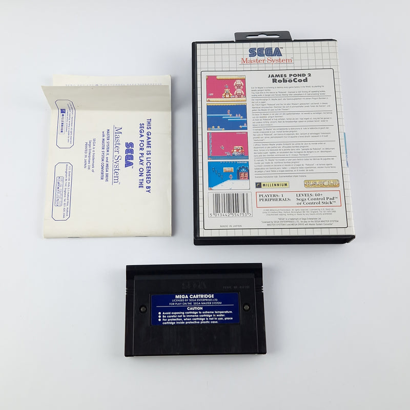 Sega Master System Game: James Pond 2 Codename Robocod - OVP PAL Game - Good
