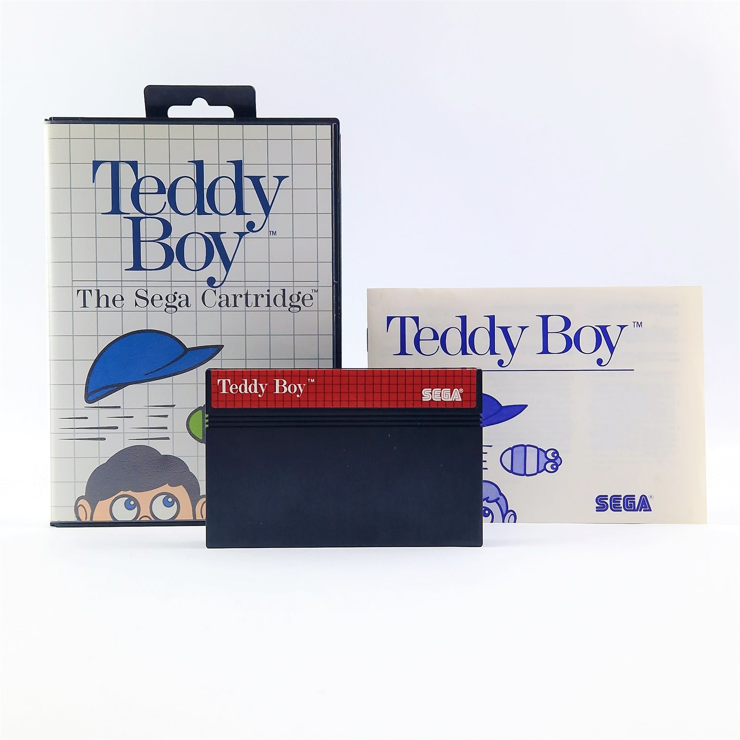 Sega Master System Spiel : Teddy Boy - OVP Anleitung Cartridge PAL - Sehr Gut