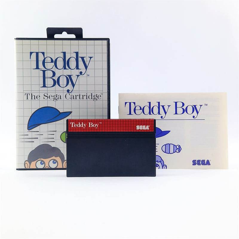 Sega Master System Game: Teddy Boy - OVP Instructions Cartridge PAL - Very Good