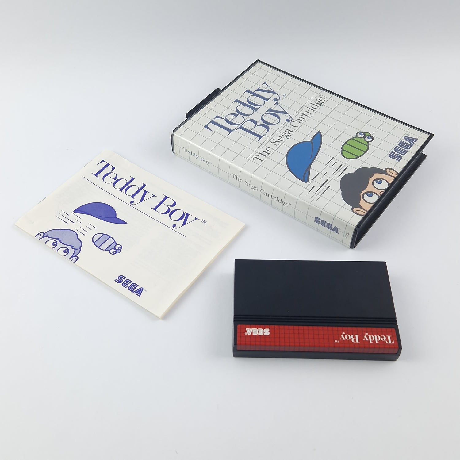 Sega Master System Spiel : Teddy Boy - OVP Anleitung Cartridge PAL - Sehr Gut