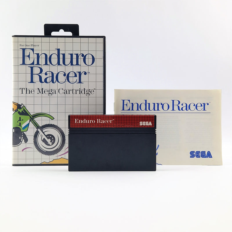 Sega Master System Spiel : Enduro Racer - OVP Anleitung Cartridge PAL - Sehr Gut