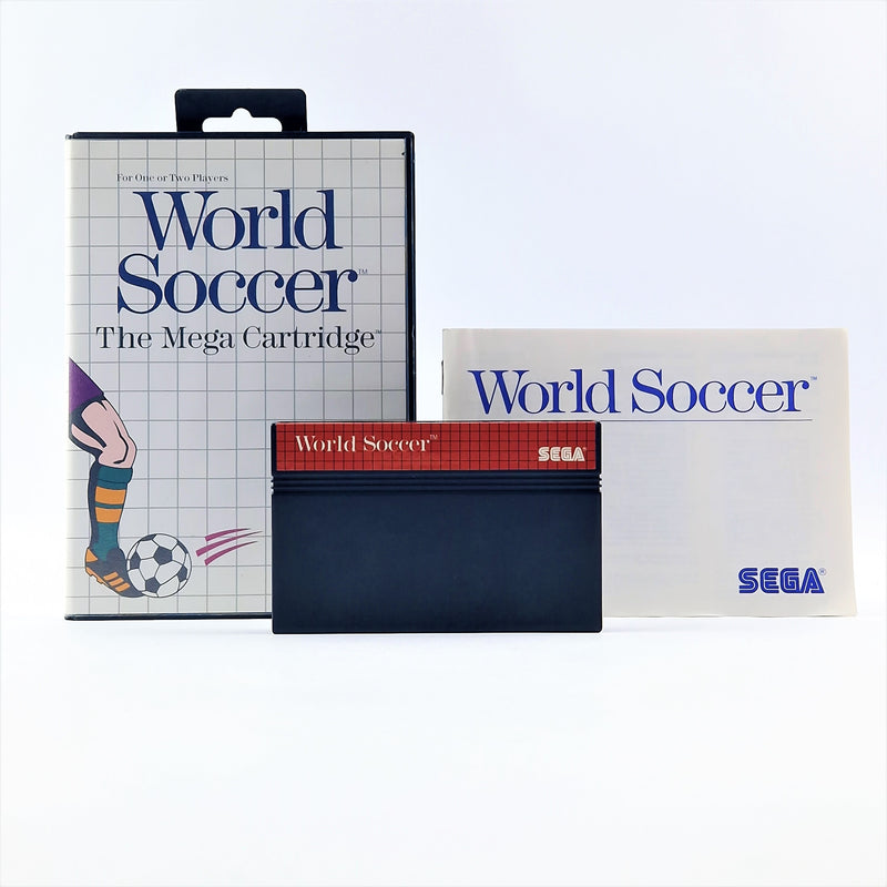 Sega Master System Spiel : World Soccer - OVP Anleitung Cartridge - Sehr gut