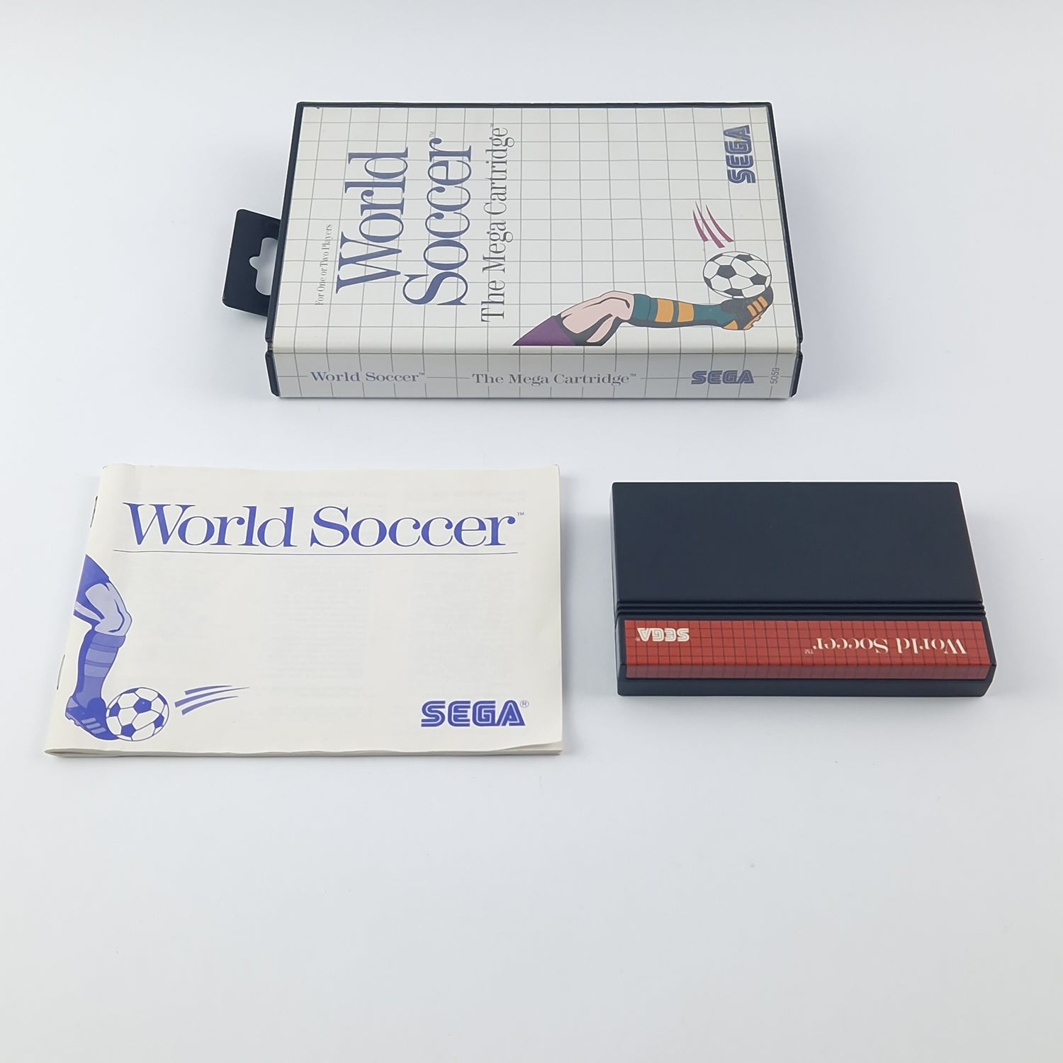 Sega Master System Spiel : World Soccer - OVP Anleitung Cartridge - Sehr gut