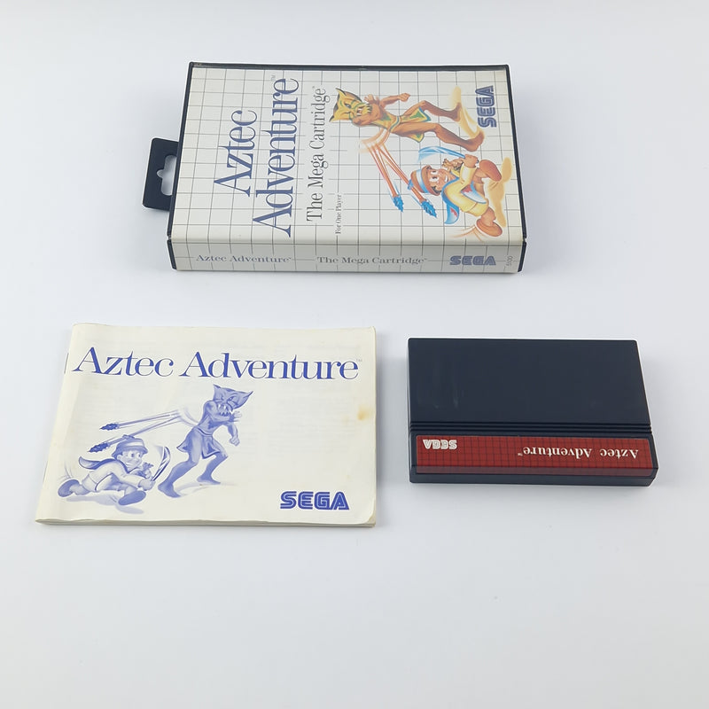 Sega Master System Game: Aztec Adventure - OVP Instructions Cartridge - Good
