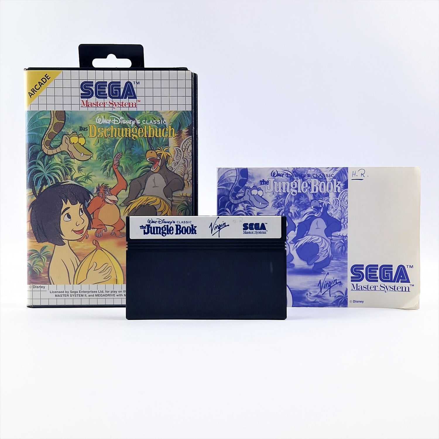 Sega Master System Game: The Jungle Book - Original Packaging Instructions Cartridge - Good