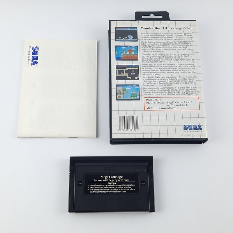 Sega Master System Spiel : Wonder Boy III The Dragon´s Trap - OVP PAL - Sehr gut