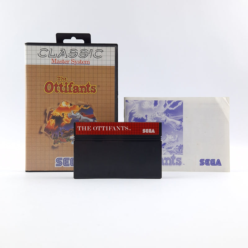 Sega Classic Master System Spiel : The Ottifants - OVP Anleitung Modul - Gut