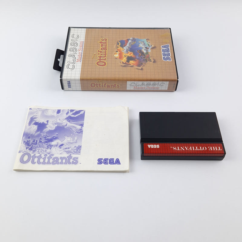 Sega Classic Master System Spiel : The Ottifants - OVP Anleitung Modul - Gut