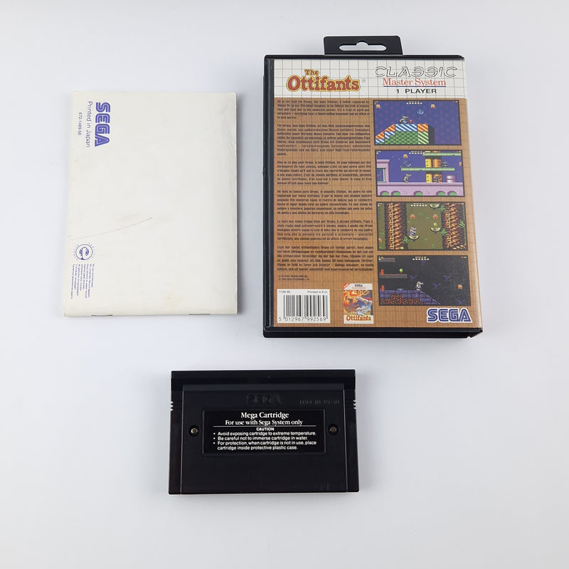 Sega Classic Master System Spiel : The Ottifants - OVP Anleitung Modul - Gut