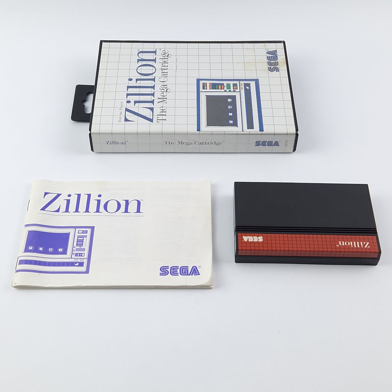 Sega Classic Master System Spiel : Zillion - OVP Anleitung Modul - Sehr gut